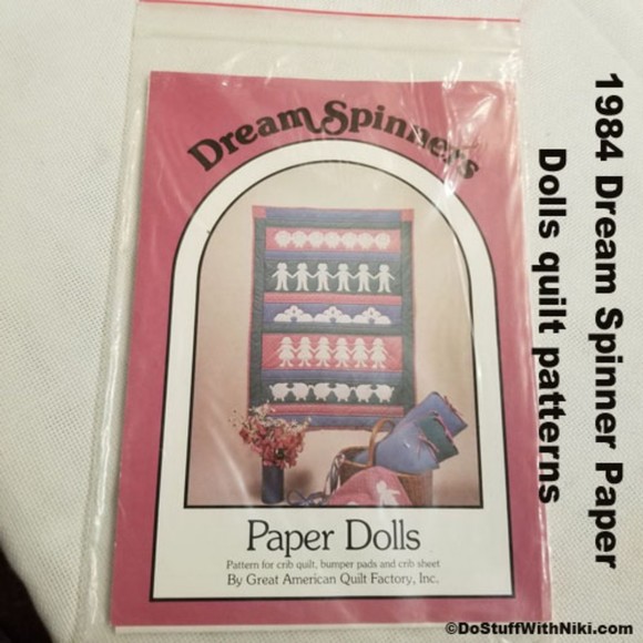 1984 Dream Spinner Paper Dolls quilt patterns Pat039 - Picture 1 of 4